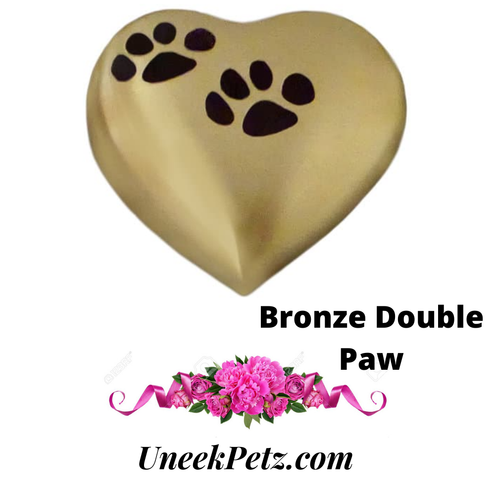 Heart Bronze Double Paw 2