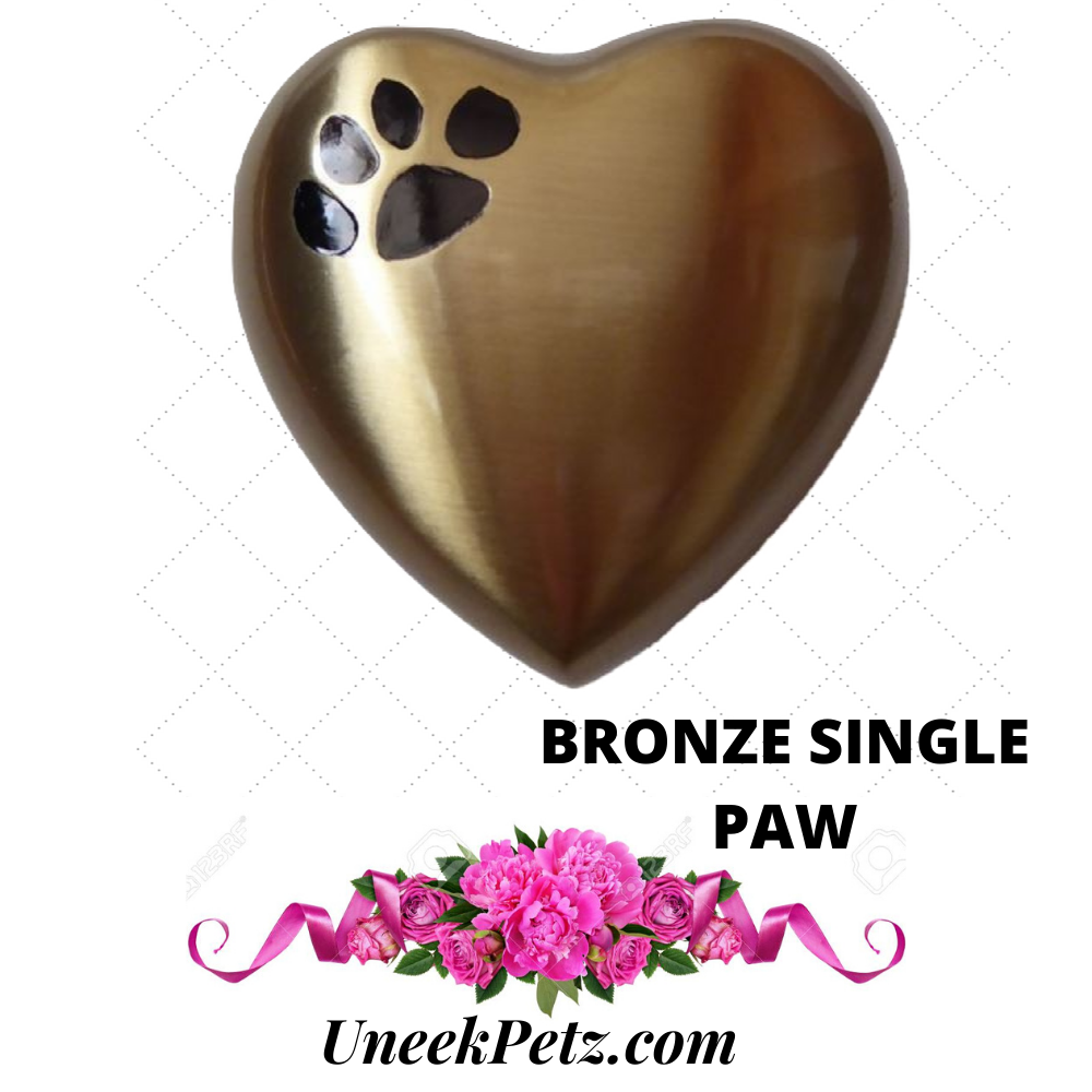 Heart Bronze Single Paw 2