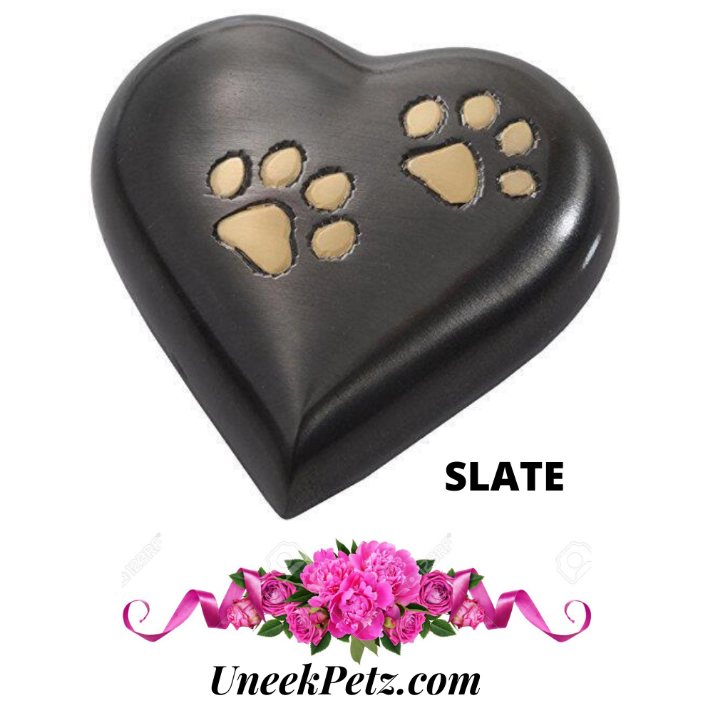 Heart Slate with roses
